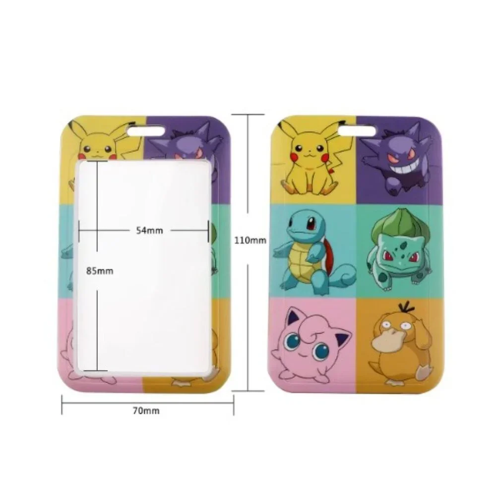 Pikachu Pokémon Collage ID Badge Holder Lanyard